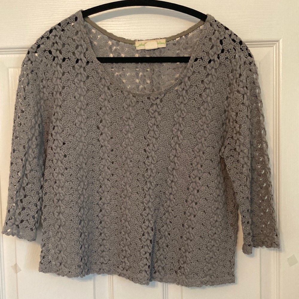 Boho Crochet Crop Sweater